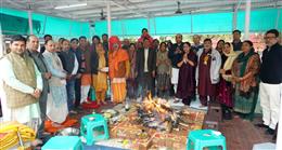56वां मूर्ति स्थापना समारोह पूर्णाहुति के उपरांत संपन्न